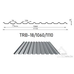 II. osztályú trapézlemez TRB-18