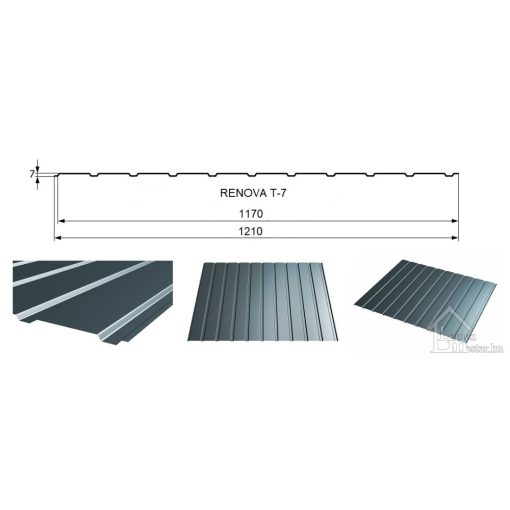 Renova T-7 trapézlemez, FAMINTÁS kétoldalon színezett 