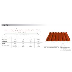 Lindab LTP/LVP 35 trapézlemez 0,5 mm Classic